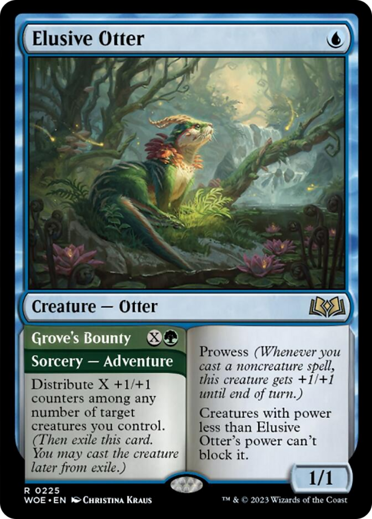 Elusive Otter // Grove's Bounty [Wilds of Eldraine] | Good Games Cannington