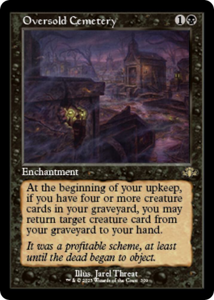 Oversold Cemetery Retro Frame 309 (Dominaria Remastered)  | Good Games Cannington