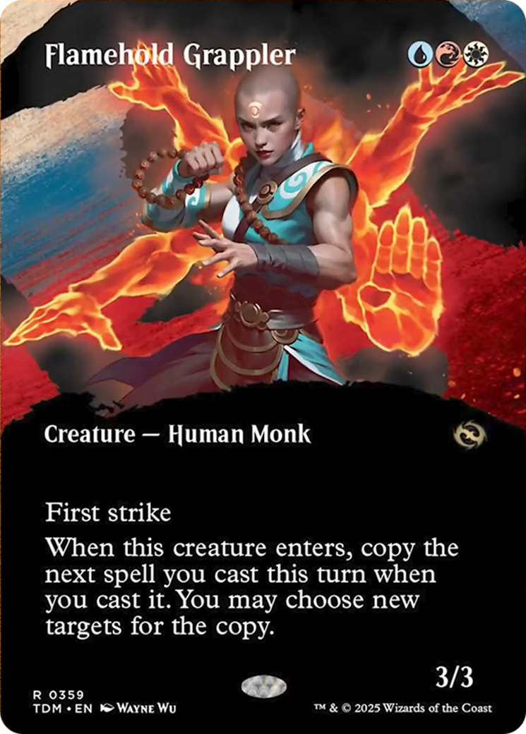 Flamehold Grappler (Borderless) [Tarkir: Dragonstorm] | Good Games Cannington