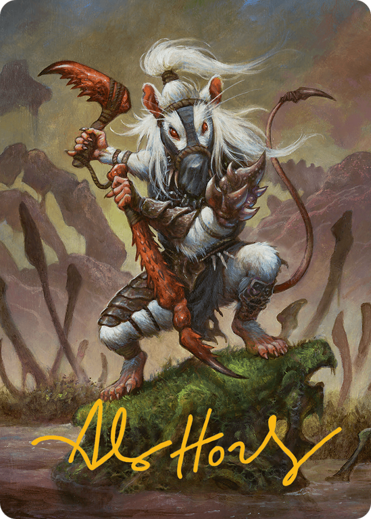 Ink-Eyes, Servant of Oni Art Card (Gold-Stamped Signature) [Bloomburrow Art Series] | Good Games Cannington