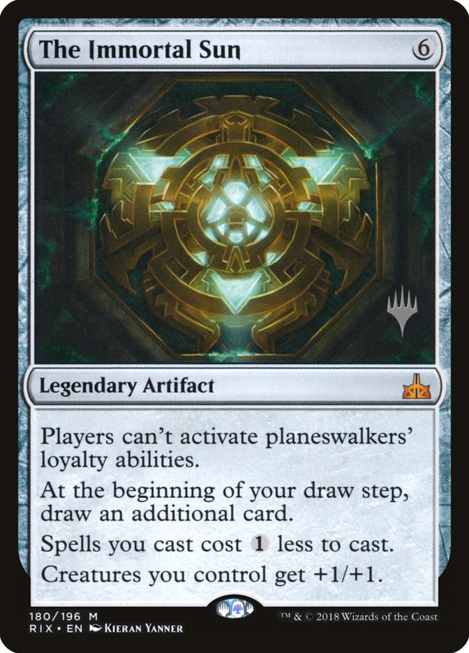 The Immortal Sun (Promo Pack) [Rivals of Ixalan Promos] | Good Games Cannington