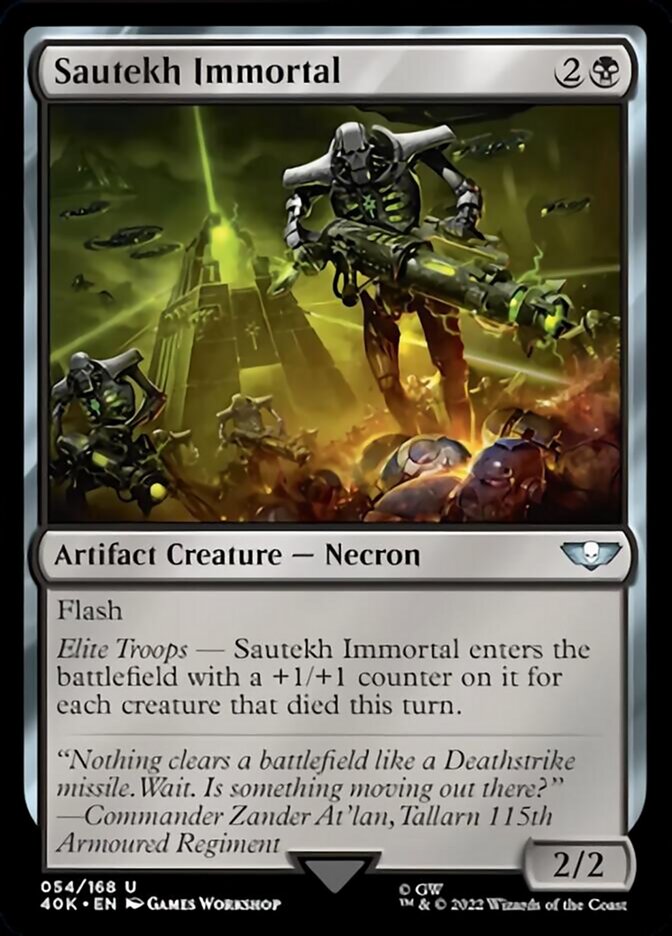 Sautekh Immortal (Surge Foil) [Warhammer 40,000] | Good Games Cannington