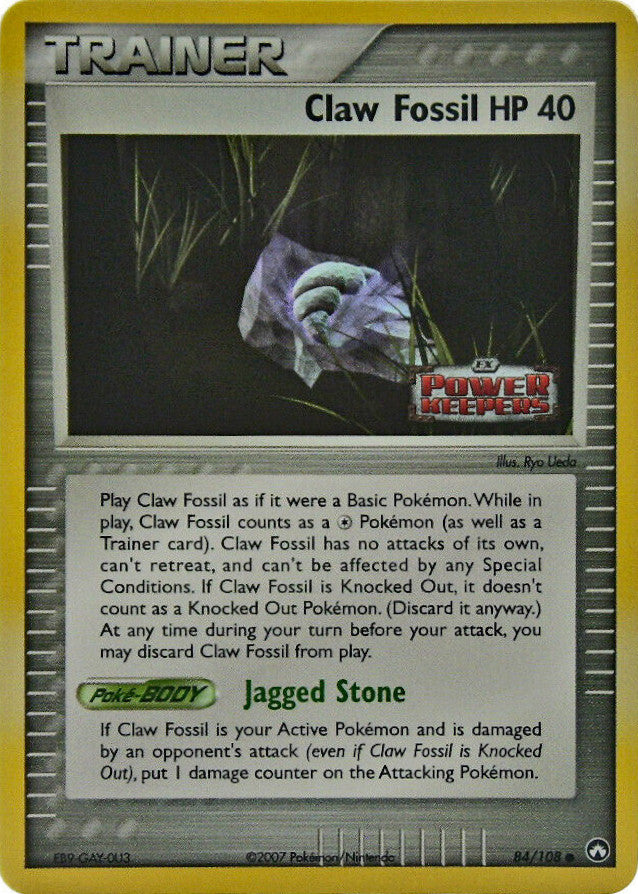 Claw Fossil (84/108) (Stamped) [EX: Power Keepers] | Good Games Cannington
