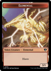 Thopter // Elemental (0025) Double-Sided Token [Commander Masters Tokens] | Good Games Cannington