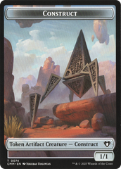 Thopter // Construct (0074) Double-Sided Token [Commander Masters Tokens] | Good Games Cannington