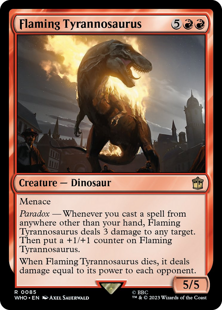 Flaming Tyrannosaurus [Doctor Who] | Good Games Cannington