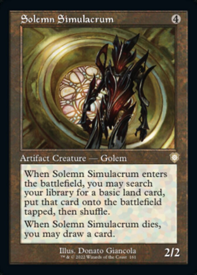 Solemn Simulacrum (Retro) [The Brothers' War Commander] | Good Games Cannington