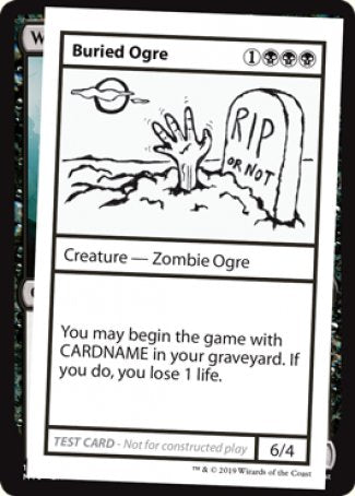 Buried Ogre (2021 Edition) [Mystery Booster Playtest Cards] | Good Games Cannington