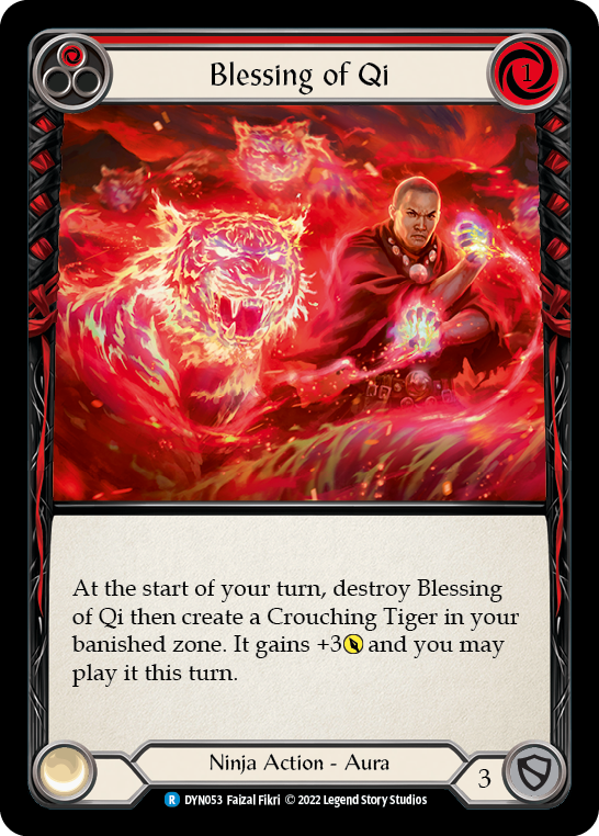 Blessing of Qi (Red) [DYN053] (Dynasty)  Rainbow Foil | Good Games Cannington