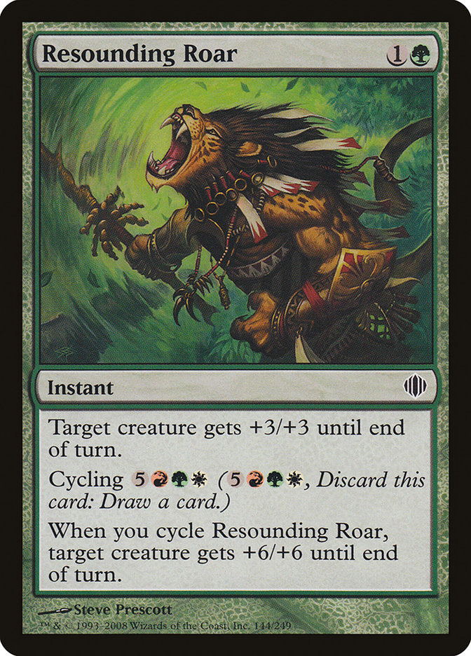 Resounding Roar 144/249 (Shards of Alara)  | Good Games Cannington