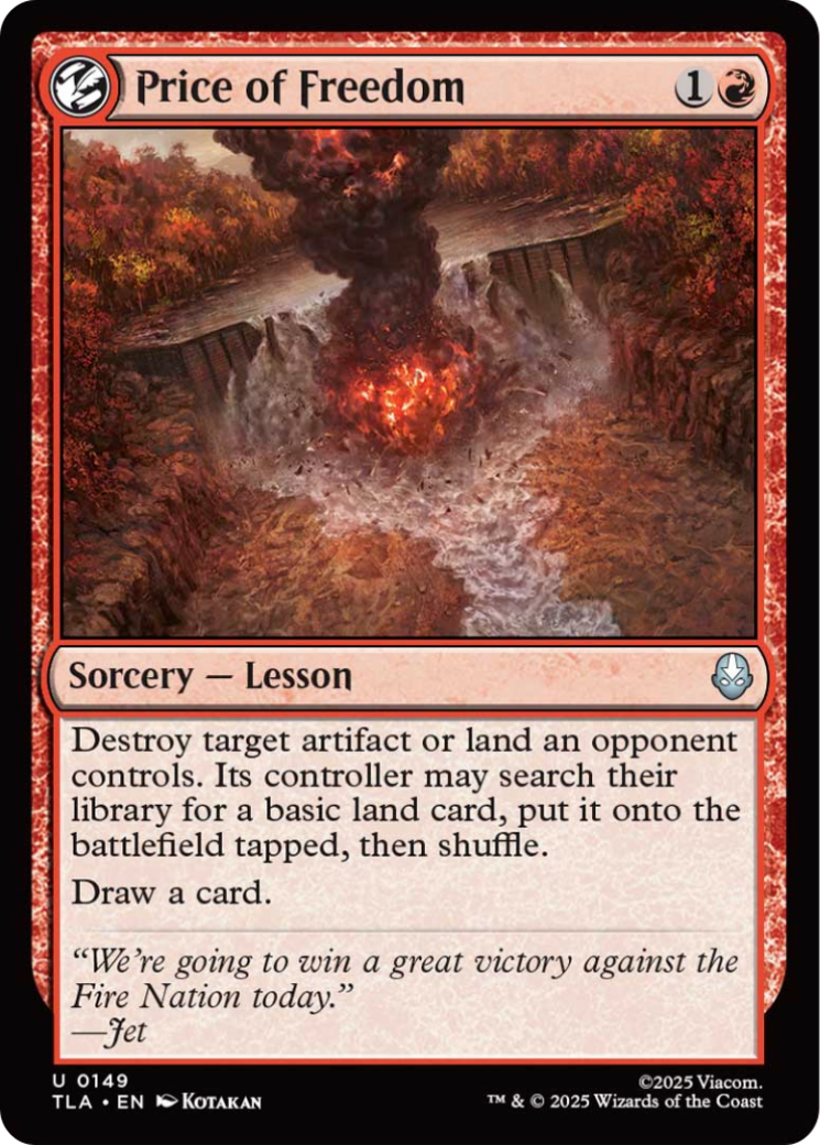 Price of Freedom [Avatar: The Last Airbender] | Good Games Cannington