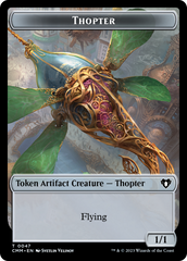 Thopter // Construct (0074) Double-Sided Token [Commander Masters Tokens] | Good Games Cannington