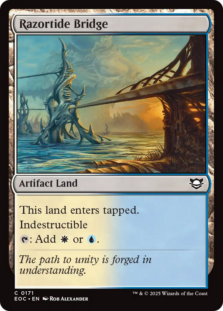 Razortide Bridge [Edge of Eternities Commander] | Good Games Cannington