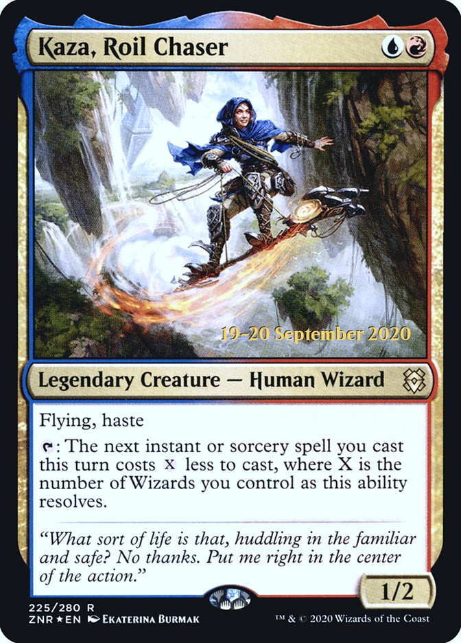 Kaza, Roil Chaser [Zendikar Rising Prerelease Promos] | Good Games Cannington