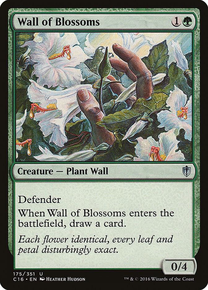 Wall of Blossoms 175/351 (Commander 2016)  | Good Games Cannington