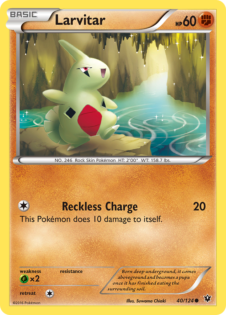Larvitar (40/124) [XY: Fates Collide] | Good Games Cannington
