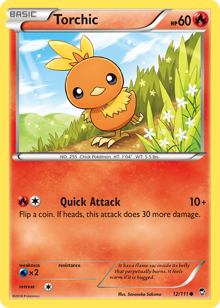Torchic (12/111) [XY: Furious Fists] | Good Games Cannington