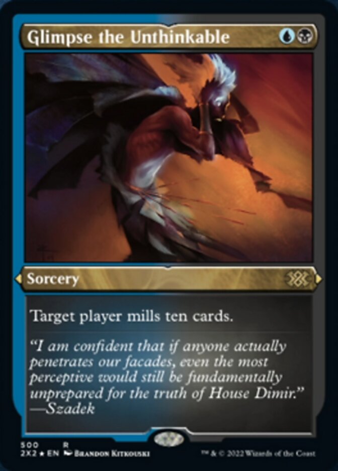 Glimpse the Unthinkable (Foil Etched) [Double Masters 2022] | Good Games Cannington