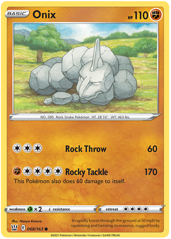 Onix (068/163) [Sword & Shield: Battle Styles] | Good Games Cannington