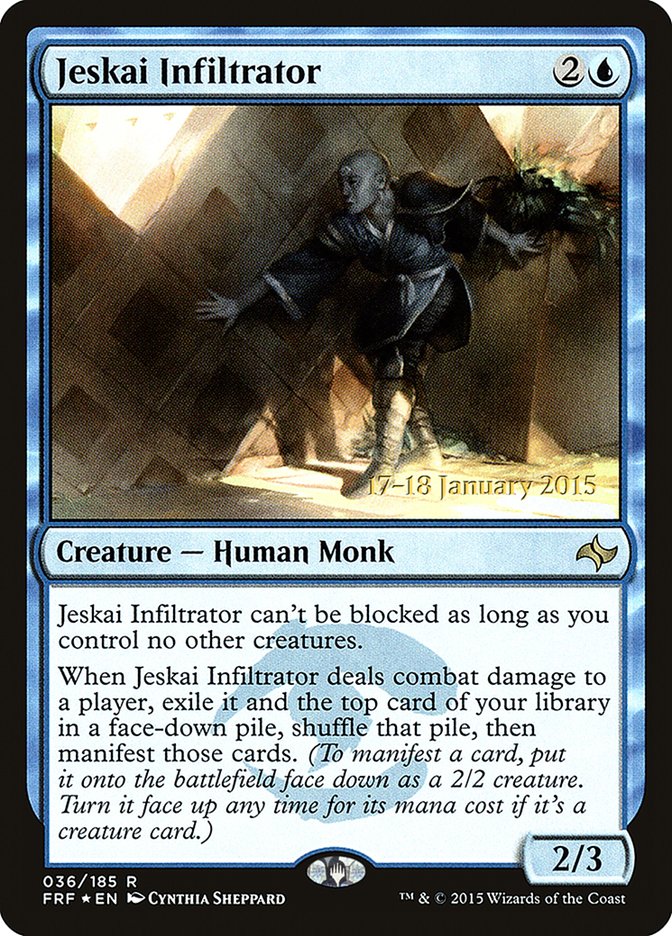 Jeskai Infiltrator [Fate Reforged Prerelease Promos] | Good Games Cannington