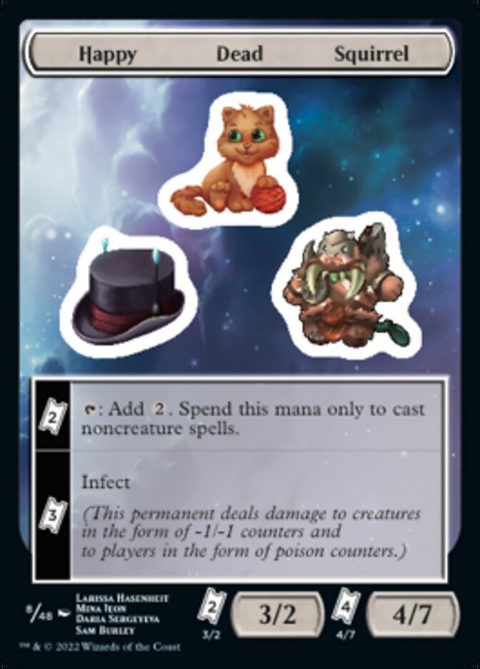 Happy Dead Squirrel [Unfinity Stickers] | Good Games Cannington