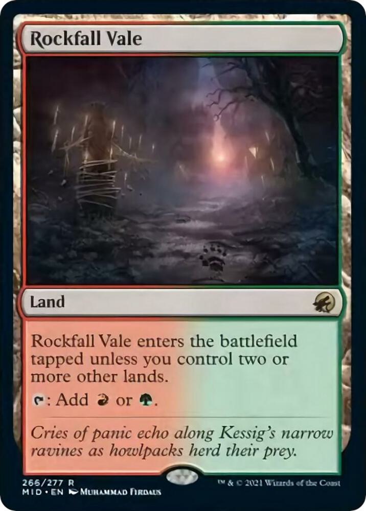 Rockfall Vale 266 (Innistrad: Midnight Hunt)  | Good Games Cannington