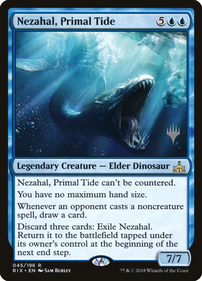 Nezahal, Primal Tide (Promo Pack) [Rivals of Ixalan Promos] | Good Games Cannington