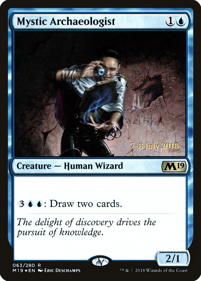 Mystic Archaeologist [Core Set 2019 Prerelease Promos] | Good Games Cannington