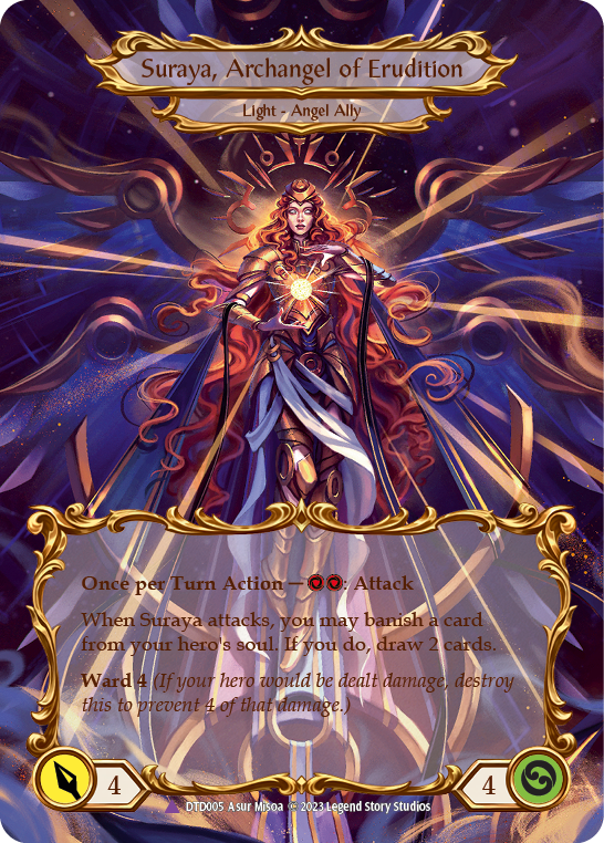 Figment of Erudition // Suraya, Archangel of Erudition (Marvel) [DTD005] (Dusk Till Dawn)  Cold Foil | Good Games Cannington