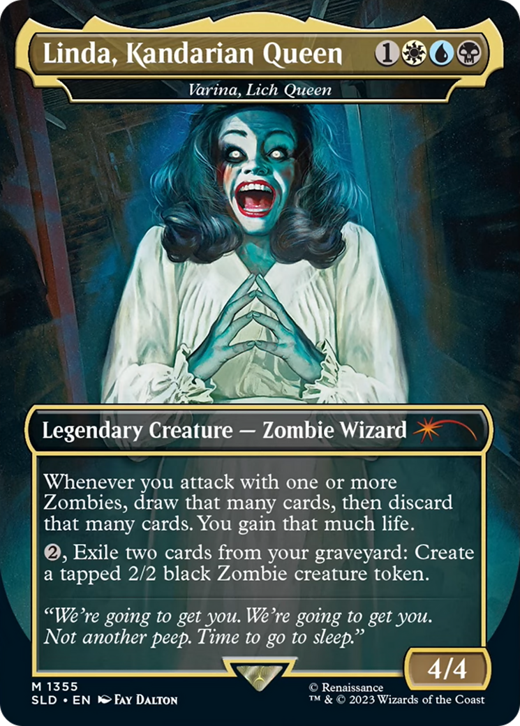 Linda, Kandarian Queen - Varina, Lich Queen [Secret Lair Drop Series] | Good Games Cannington