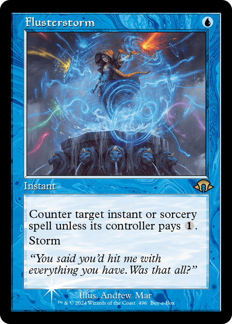 Flusterstorm (Retro Frame) [Modern Horizons 3 Prerelease Promos] | Good Games Cannington