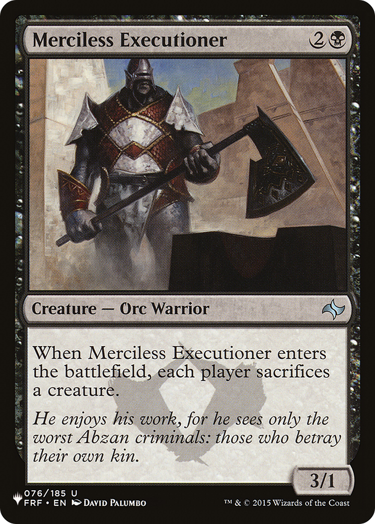 Merciless Executioner [The List] | Good Games Cannington