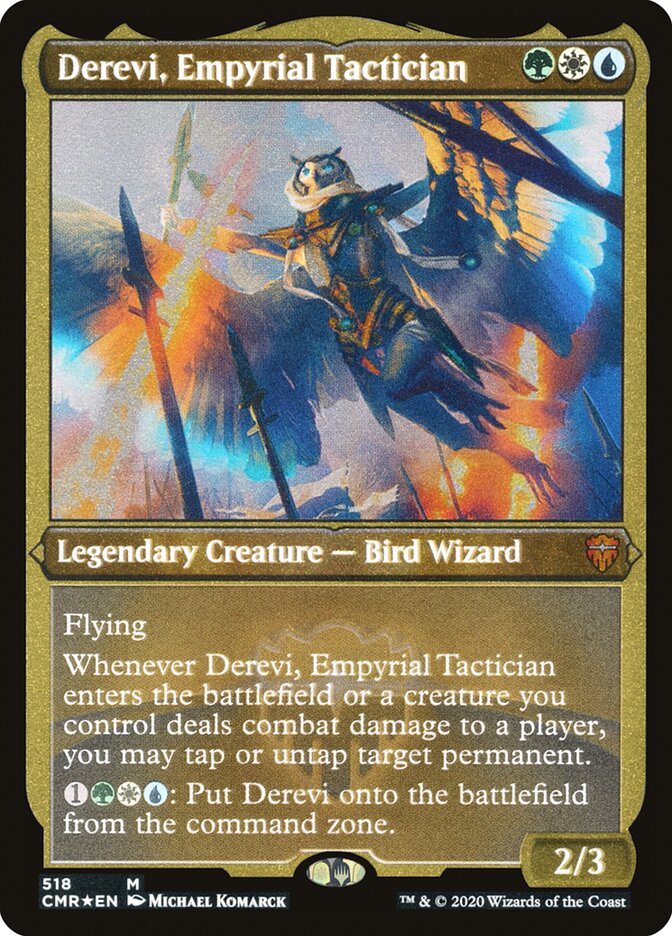 Derevi, Empyrial Tactician (Etched) [Commander Legends] | Good Games Cannington