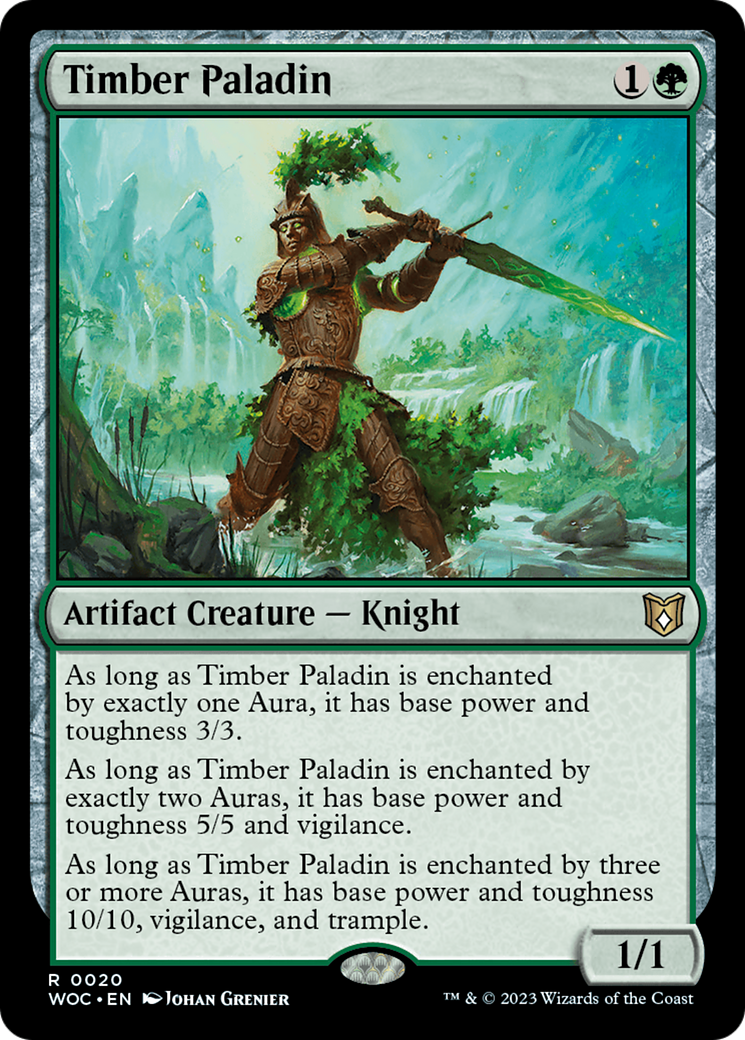 Timber Paladin [Wilds of Eldraine Commander] | Good Games Cannington