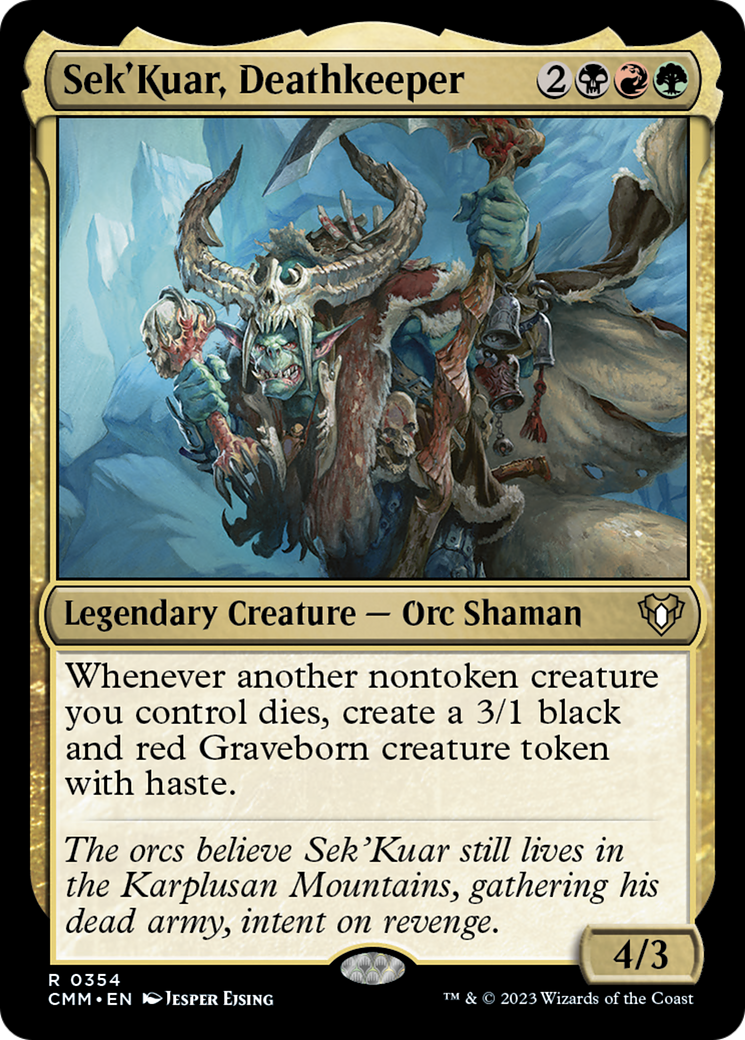 Sek'Kuar, Deathkeeper [Commander Masters] | Good Games Cannington