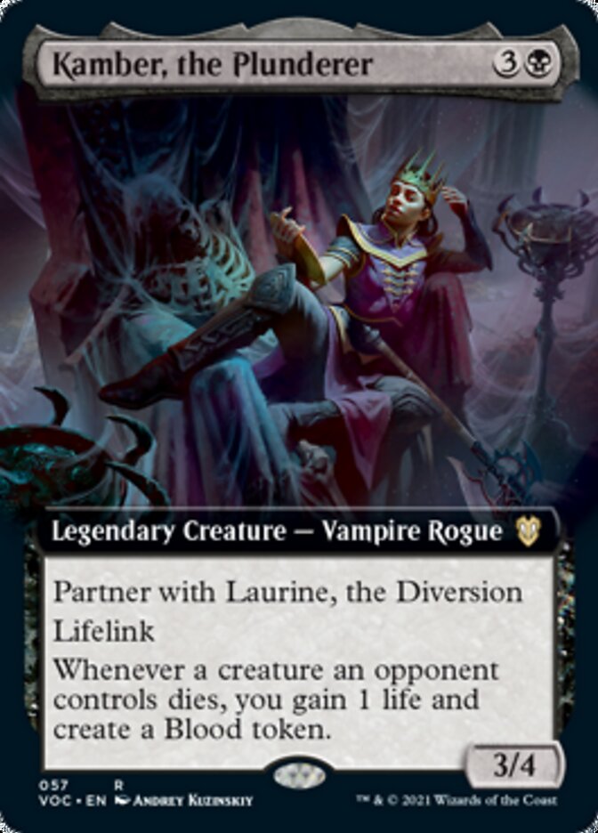 Kamber, the Plunderer (Extended Art) [Innistrad: Crimson Vow Commander] | Good Games Cannington