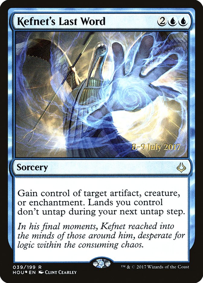 Kefnet's Last Word [Hour of Devastation Prerelease Promos] | Good Games Cannington