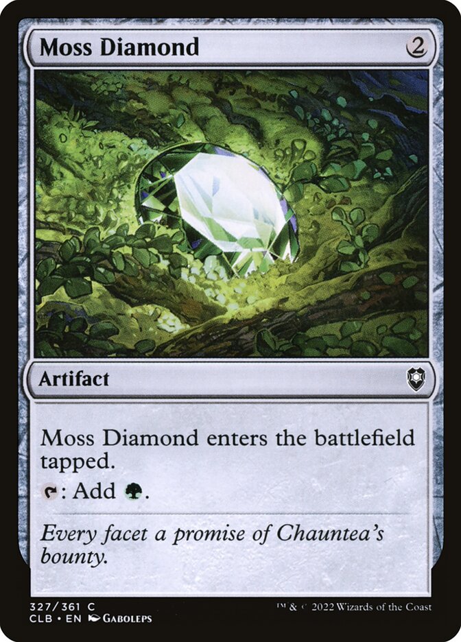 Moss Diamond 327/361 (Commander Legends: Battle for Baldur's Gate)  - Foil | Good Games Cannington