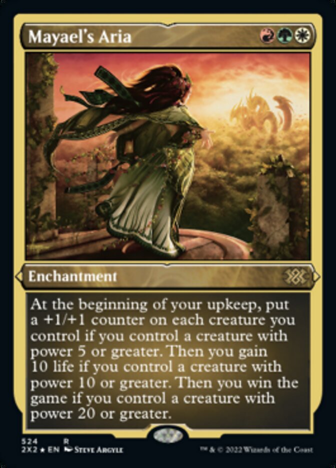Mayael's Aria (Foil Etched) [Double Masters 2022] | Good Games Cannington