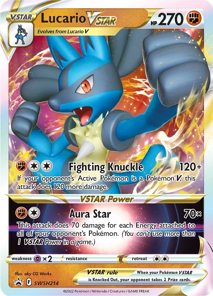 Lucario VSTAR (SWSH214) [Sword & Shield: Black Star Promos] | Good Games Cannington