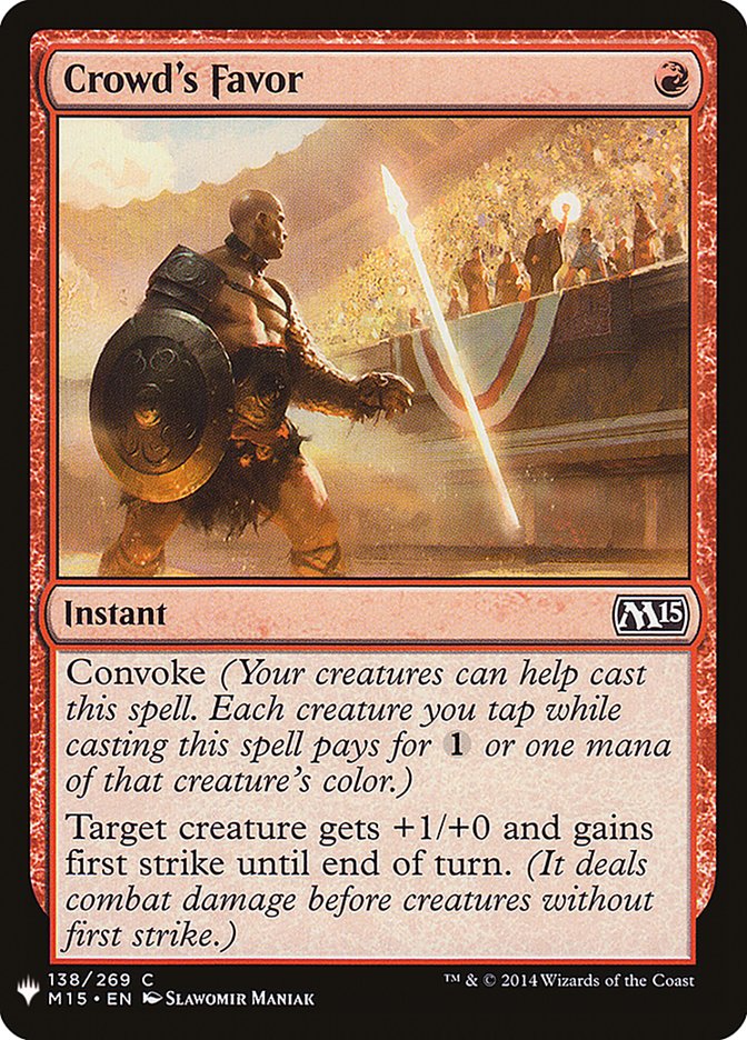 Crowd's Favor [Mystery Booster] | Good Games Cannington