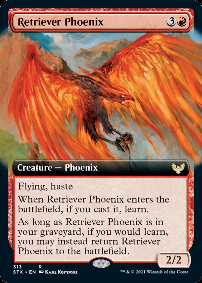 Retriever Phoenix (Extended Art) [Strixhaven: School of Mages] | Good Games Cannington