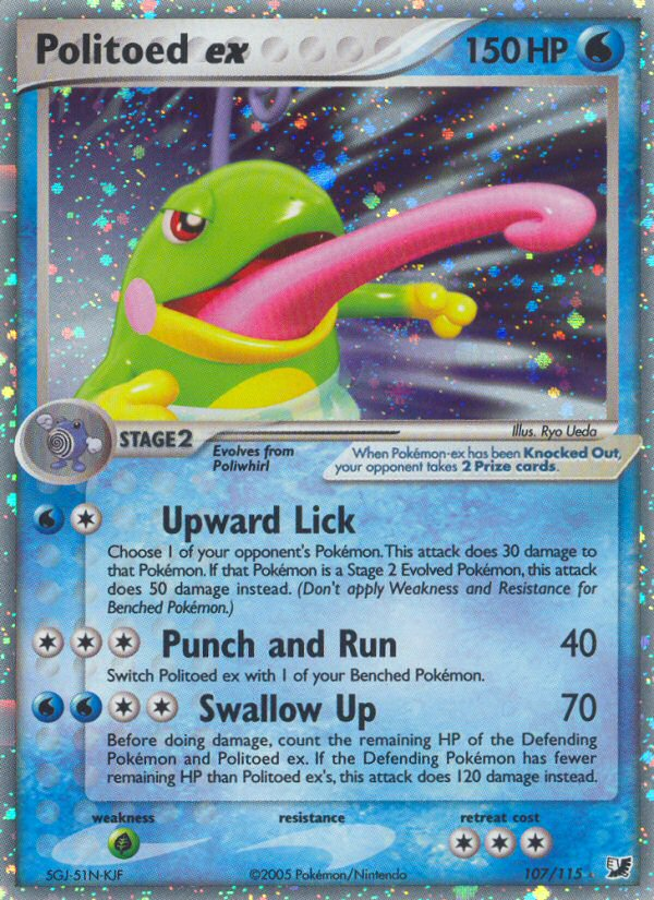 Politoed ex (107/115) [EX: Unseen Forces] | Good Games Cannington