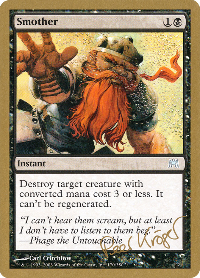 Smother (Peer Kroger) [World Championship Decks 2003] | Good Games Cannington