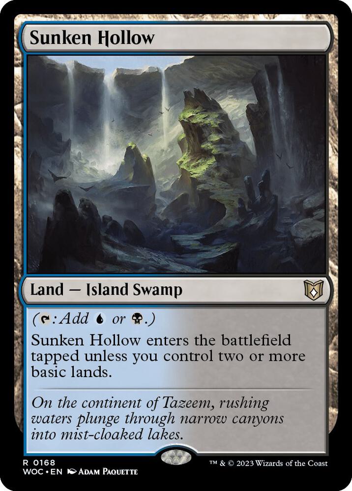 Sunken Hollow 168 (Commander: Wilds of Eldraine)  | Good Games Cannington