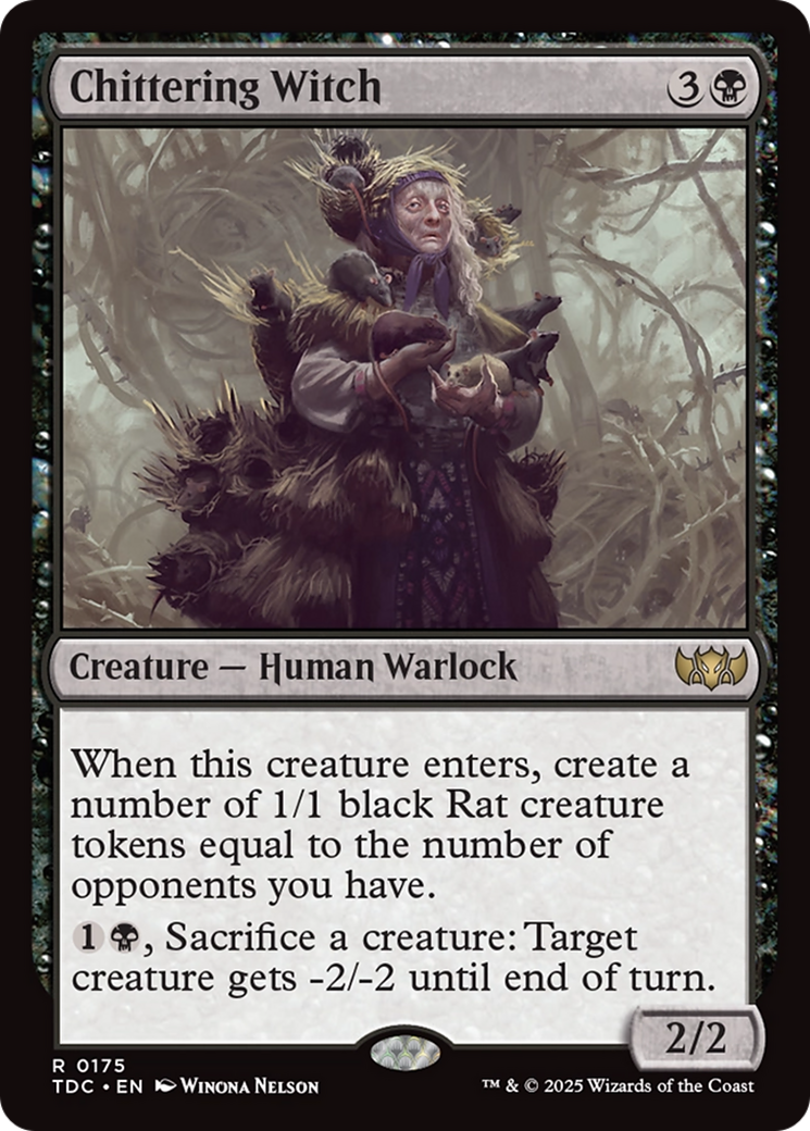 Chittering Witch [Tarkir: Dragonstorm Commander] | Good Games Cannington
