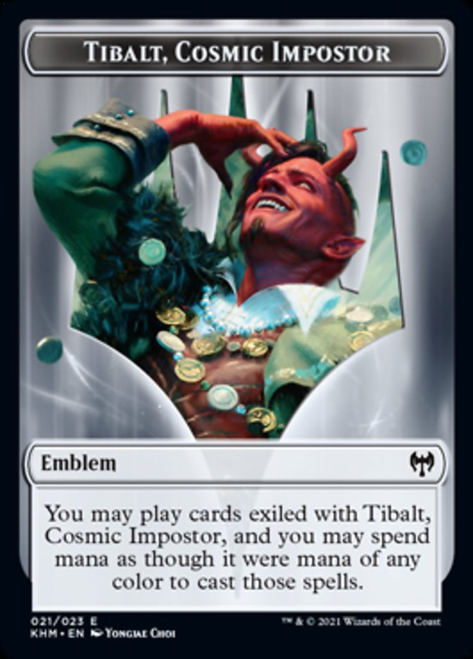 Tibalt, Cosmic Impostor Emblem [Kaldheim Tokens] | Good Games Cannington