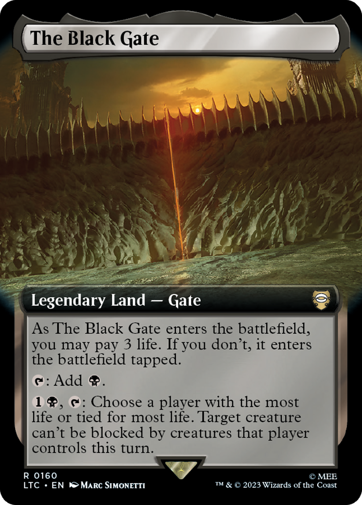 The Black Gate (Extended Art) [The Lord of the Rings: Tales of Middle-Earth Commander] | Good Games Cannington
