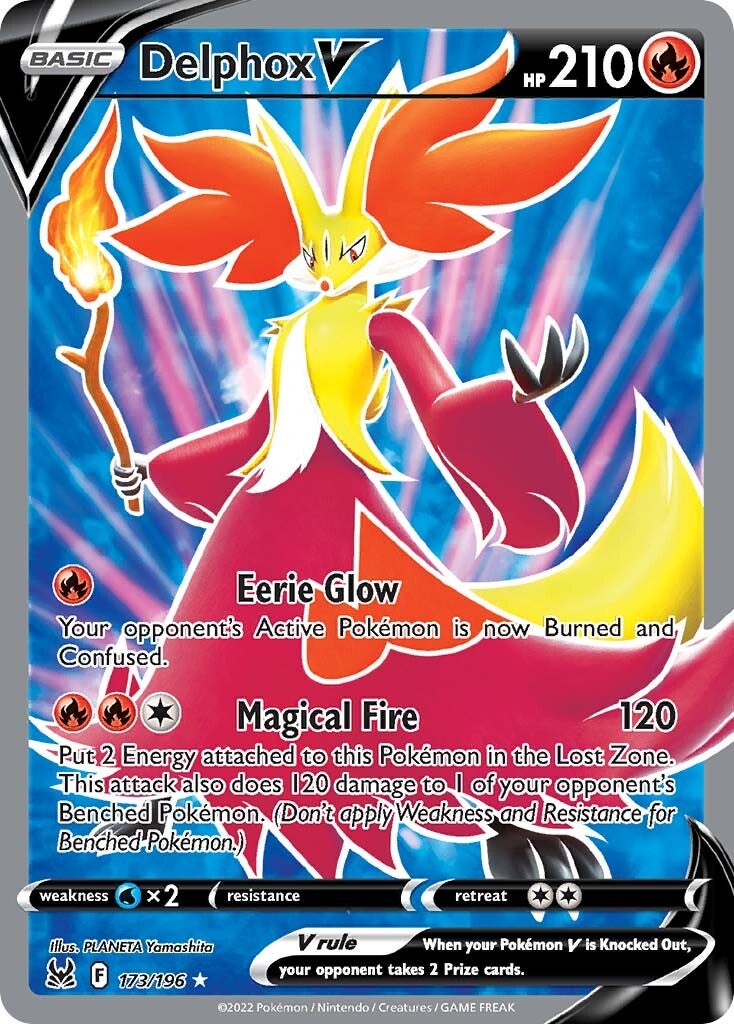 Delphox V (173/196) [Sword & Shield: Lost Origin] | Good Games Cannington