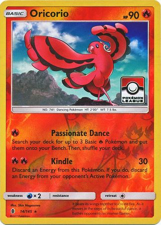 Oricorio (14/145) (League Promo) [Sun & Moon: Guardians Rising] | Good Games Cannington